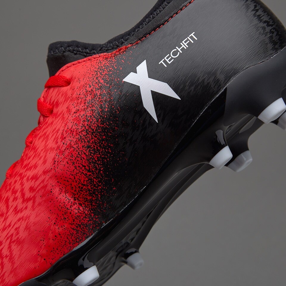 adidas Kids X 16.3 FG - Youths Soccer Cleats - Firm Ground - Red