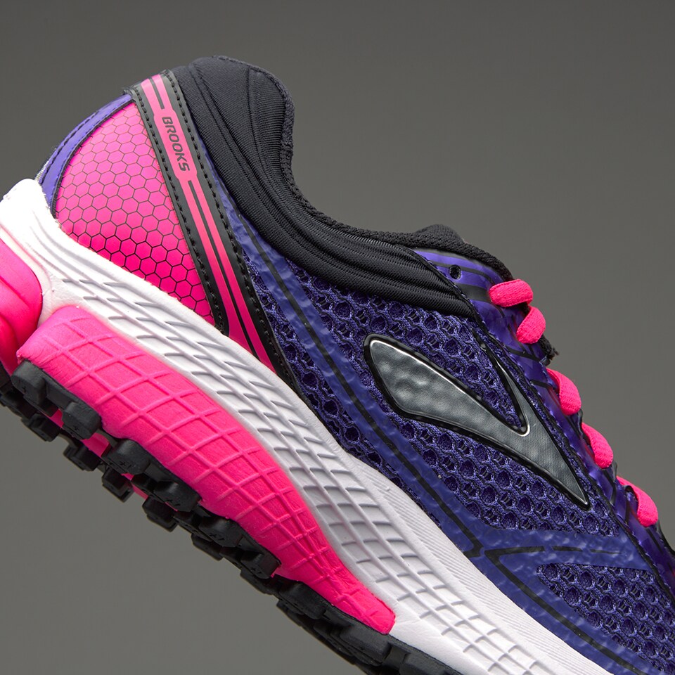 Brooks Womens Aduro SpectrumBlue/PinkGlo/Black Womens Shoes