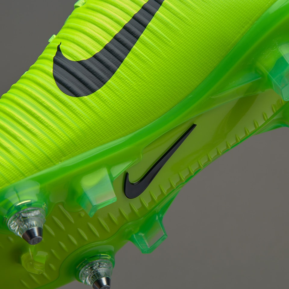 Nike Veloce III DF SG Pro - Mens Boots - Ground - Electric Lime Pro:Direct Soccer