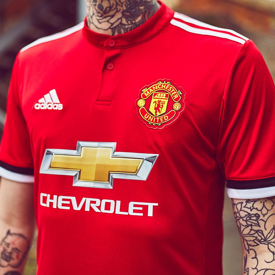 adidas Manchester United 17/18 Home Jersey - Mens Replica
