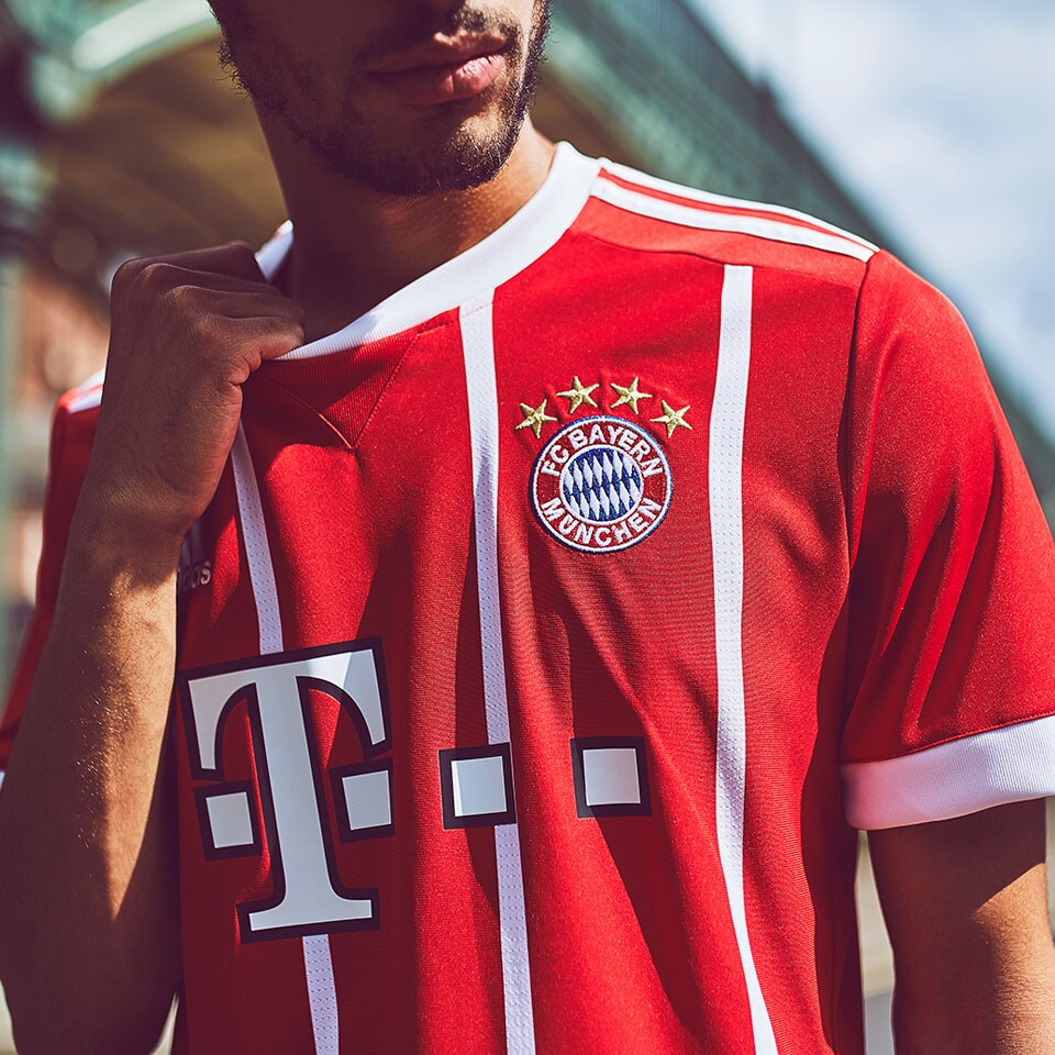 FC Bayern 17/18 Home Shirt - AZ7961 - Mens Replica - Shirts - Red |