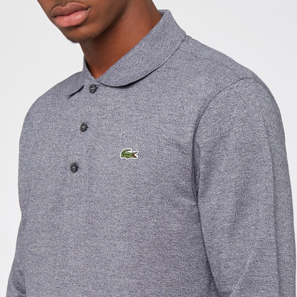 Men Clothing Lacoste L1330 Long Sleeve Polo Shirt Mouline