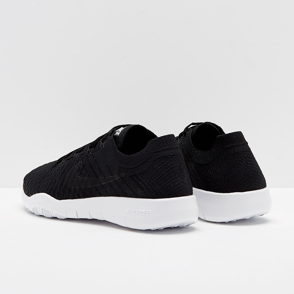 Nike Womens Free TR Flyknit Black/Black-White Womens Shoes