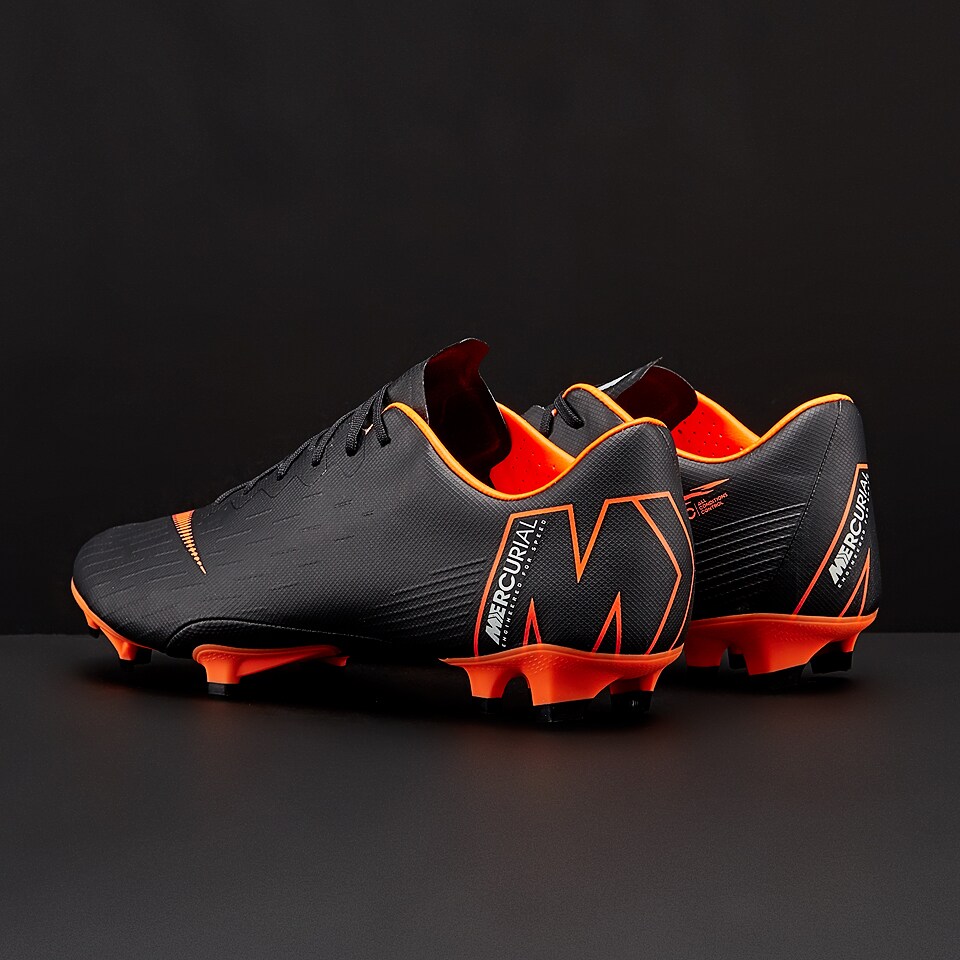 Nike Mercurial Vapor XII 360 Elite FG - Mens Boots - Firm Ground -  AH7380-081 - Black/Total Orange/White