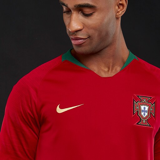 Nike Portugal 2018 Stadium Home SS Jersey - Gym Red image 4 |