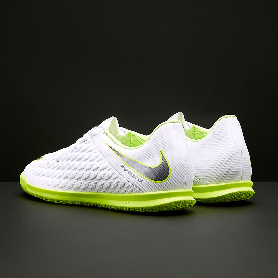 Botas fútbol - Zapatillas de fútbol Nike Hypervenom III Club IC - Blanco/Gris/Volt/Gris - AJ3808-107 | Pro:Direct Soccer