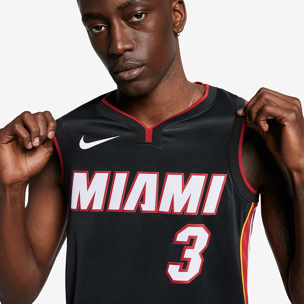 Maillot Nike NBA Dwyane Wade Miami Heat Road Swingman - Noir