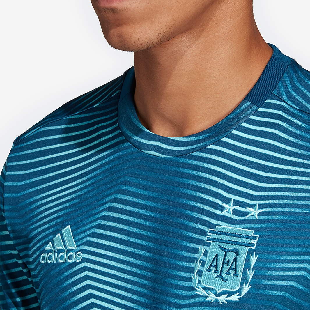 adidas Argentina 2019 Home Pre-Shirt Blue Night Mens Replica