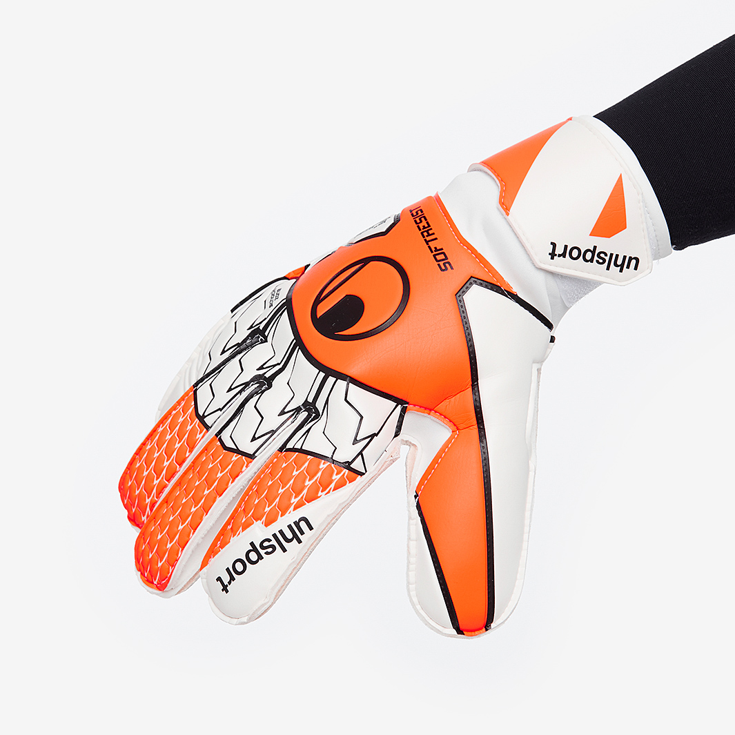 uhlsport Soft Resist+ Guanti per portieri di calcio - Guanti per portieri - specialmente per erba artificiale e superfici dure