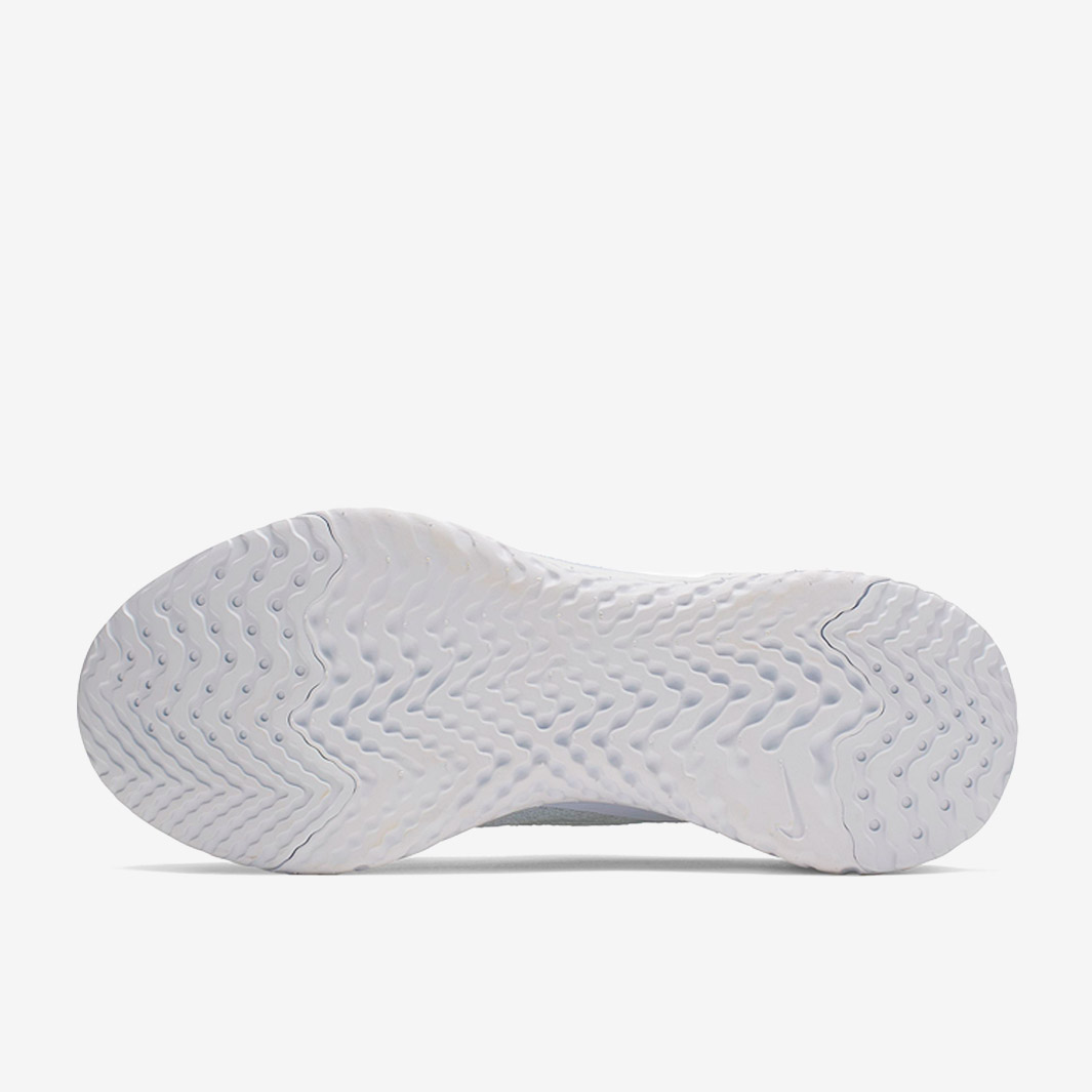 nike epic phantom react flyknit white pure platinum