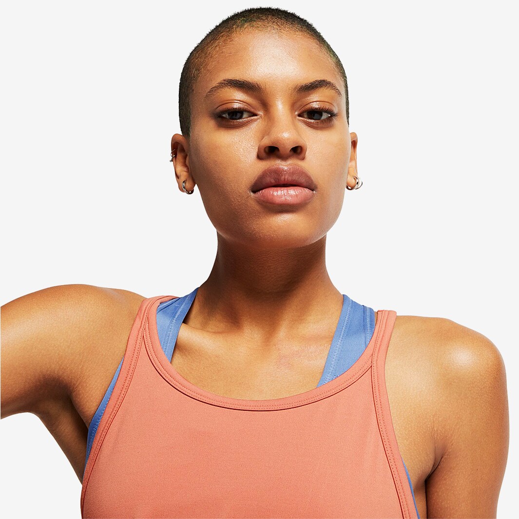 Nike Womens Loose Tank Rose Gold/Black- Womens Clothing AT0590