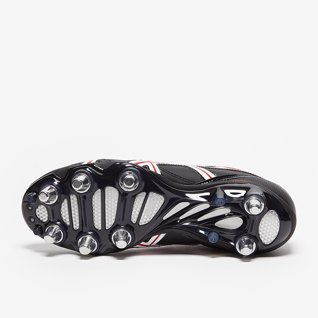 Asics Lethal Warno ST2 SG - Black / White / Red - Mens Boots