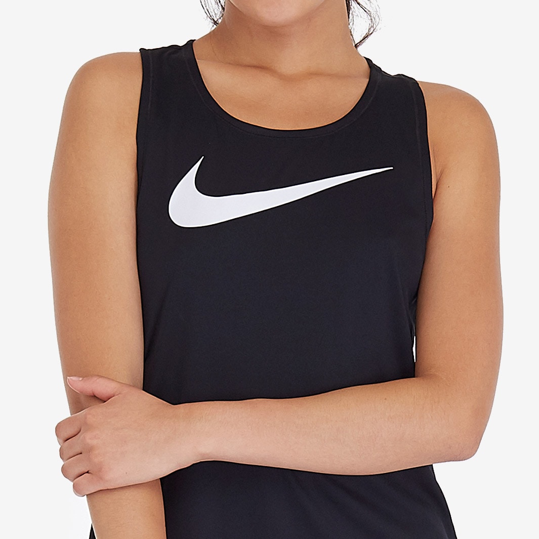 Nike Womens Swoosh Run Tank Black/White