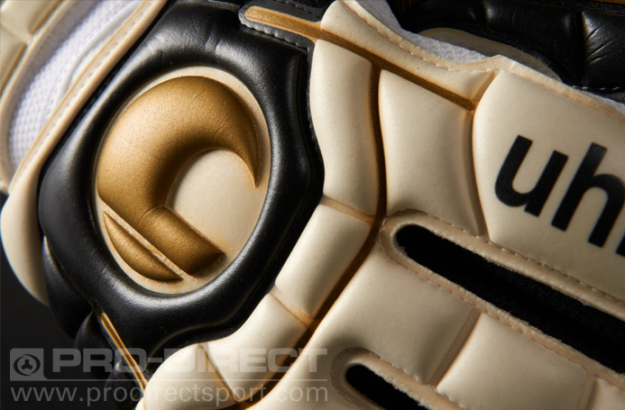 Uhlsport Ergonomic Soft Training Guanti Da Portiere Calcio - Uomo, Taglia 8, Bianco/Rosso/Argento
