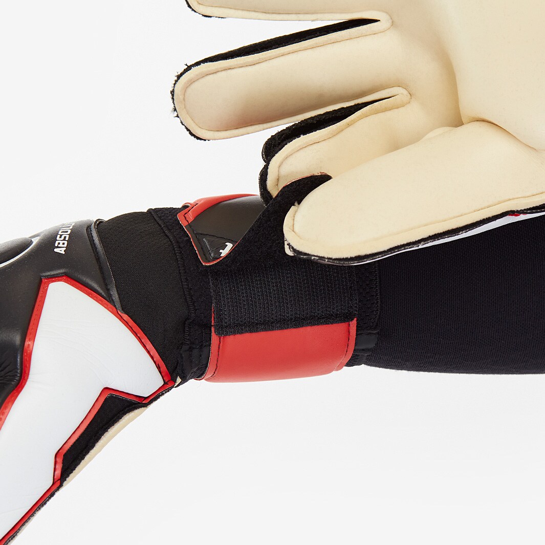 Uhlsport Absolutgrip Mens GK Gloves Negative Cut Black/Red/White
