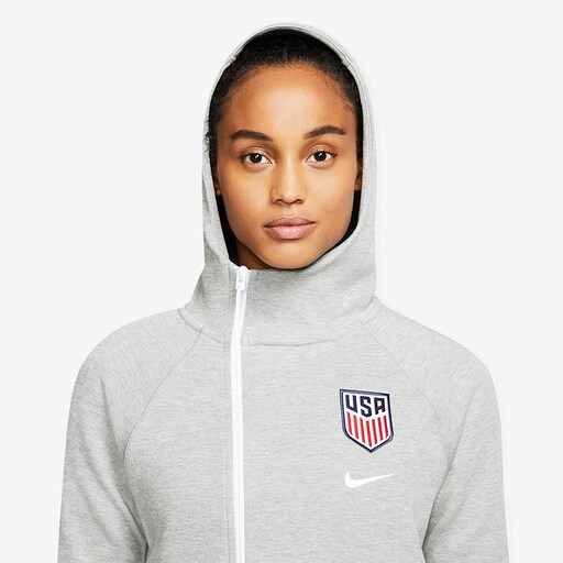 Nike Womens USA 2019 Tech Fleece - Dark Grey Heather/Matte Silver/White image 4 |
