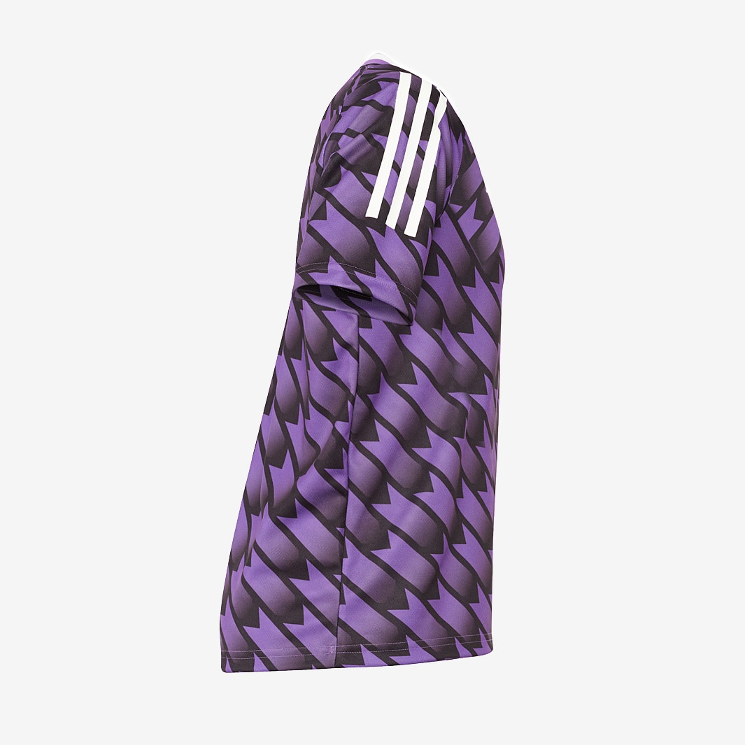 adidas Hashtag United 2019/20 Youths Away Shirt Black/Purple Boys