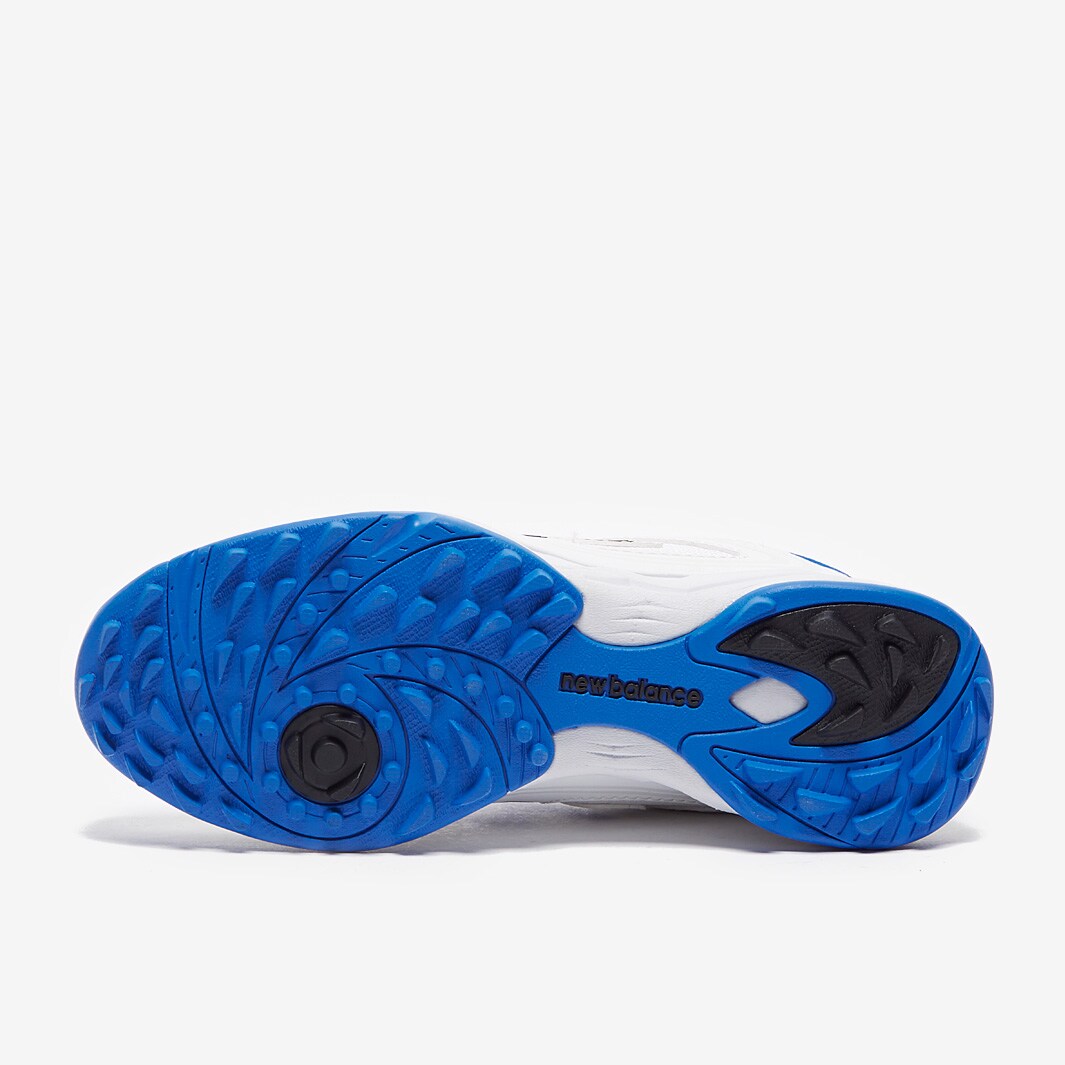 New Balance CK4020 Junior Turf Cricket Shoe White/ Blue Boys Shoes