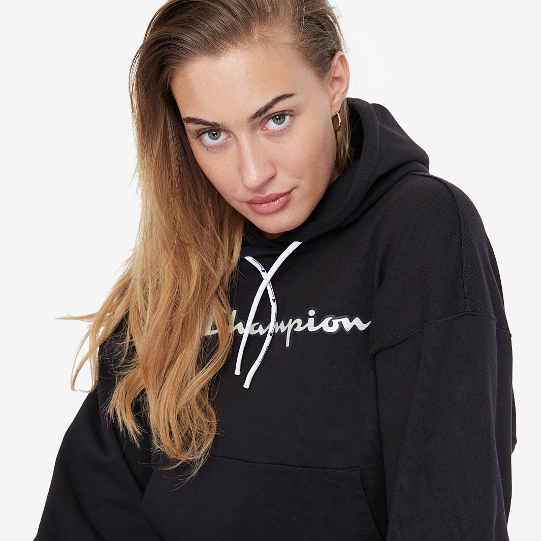 Clothing Womens Black Champion Jumper Sweatshirt Champion Clothing
