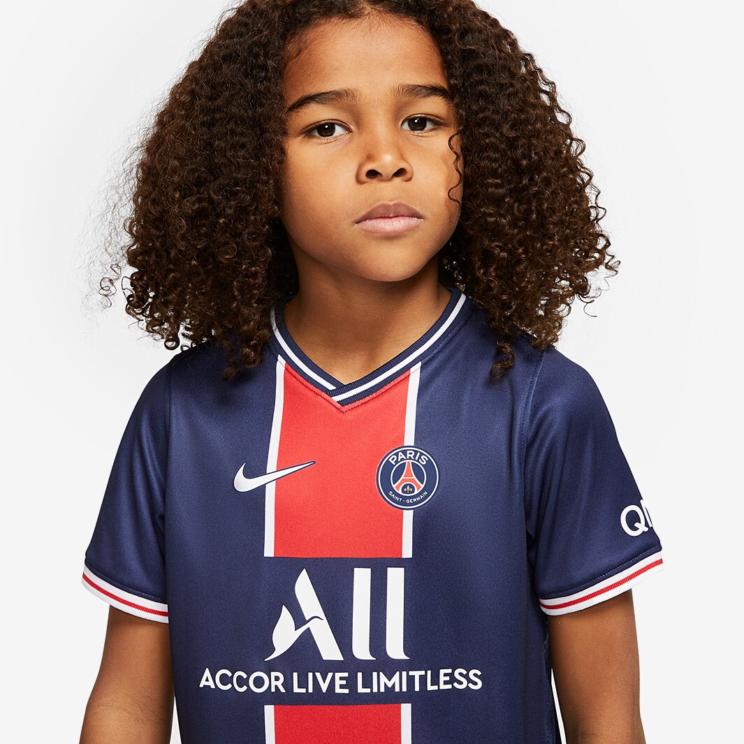 Nike Paris Saint-Germain 20/21 20/21 Little Kids Home Kit - Midnight ...