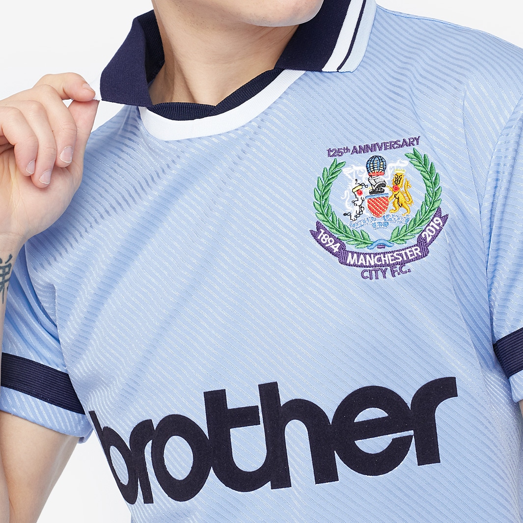 Score Draw Manchester City 1994 Anniversary Shirt Light Blue