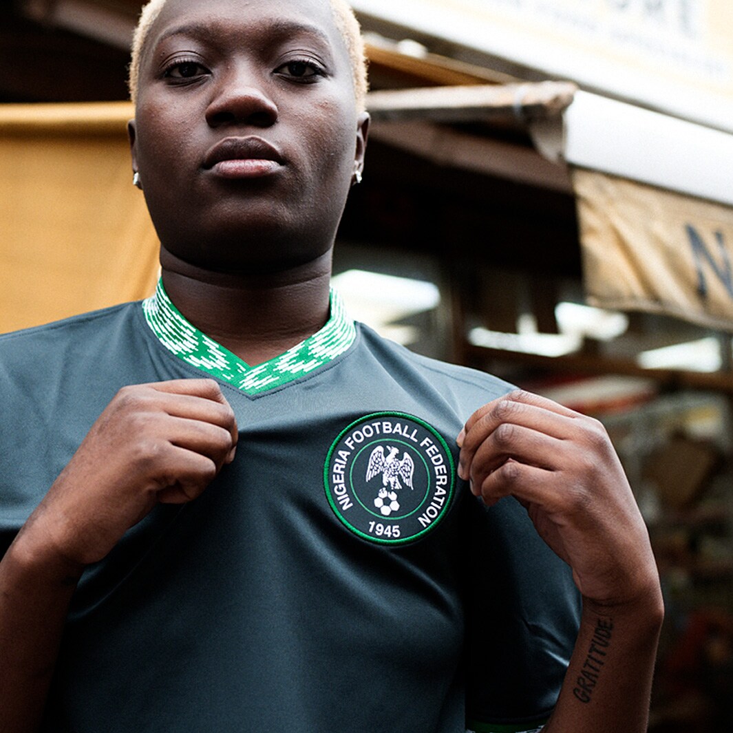 Nike Nigeria 20/21 Womens Away Stadium Jersey - Seaweed/White