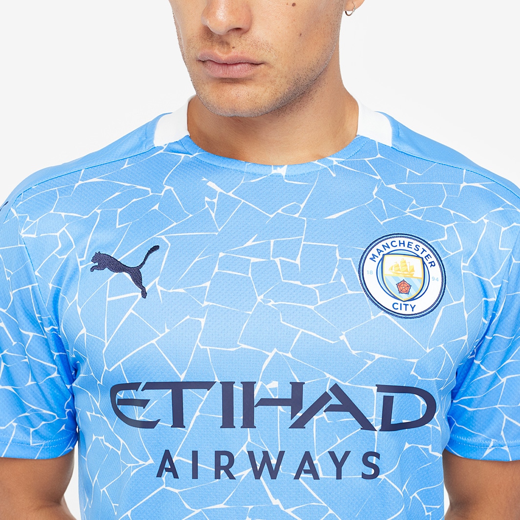 Puma Manchester City FC 2020/21 Home Jersey - Team Light Blue/Peacoat