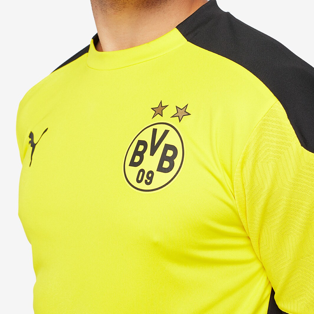 Puma Borussia Dortmund 20/21 Training Jersey - Cyber Yellow/Puma Black ...