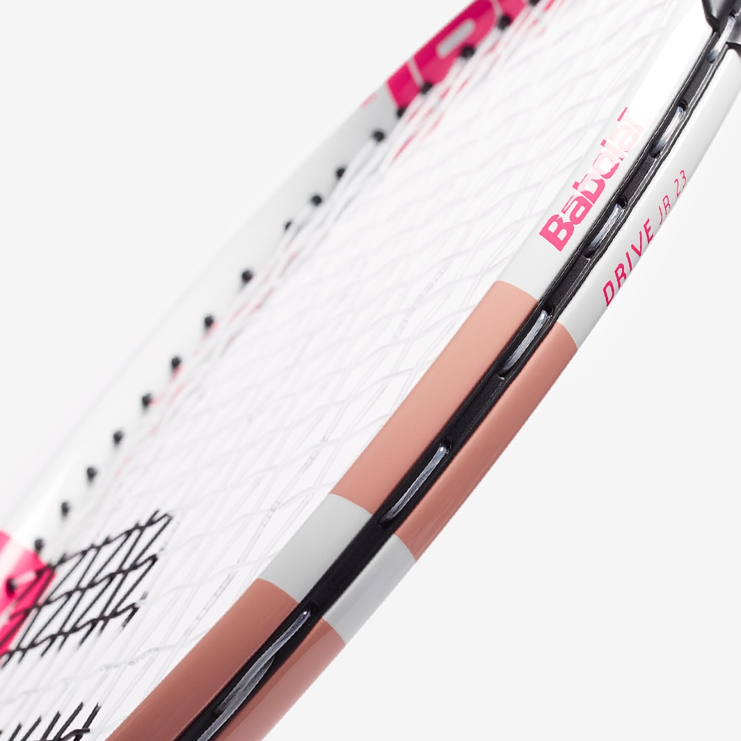 Babolat Drive Junior 23 White Pink Girls Rackets Pro Direct