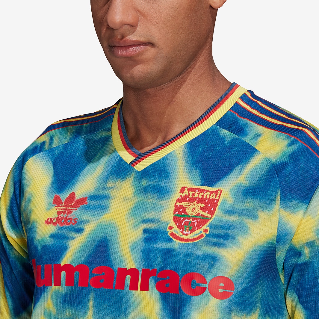 ウェア adidas Arsenal Human Race Jersey Maglia adidas Arsenal Human Race - Giallo/Navy College