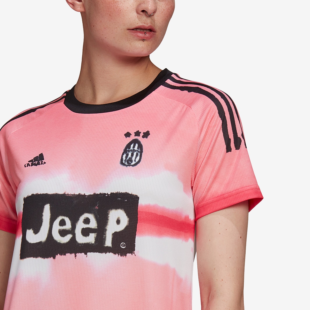 T-shirts adidas Juventus Human Race Jersey Glow Pink/ Black