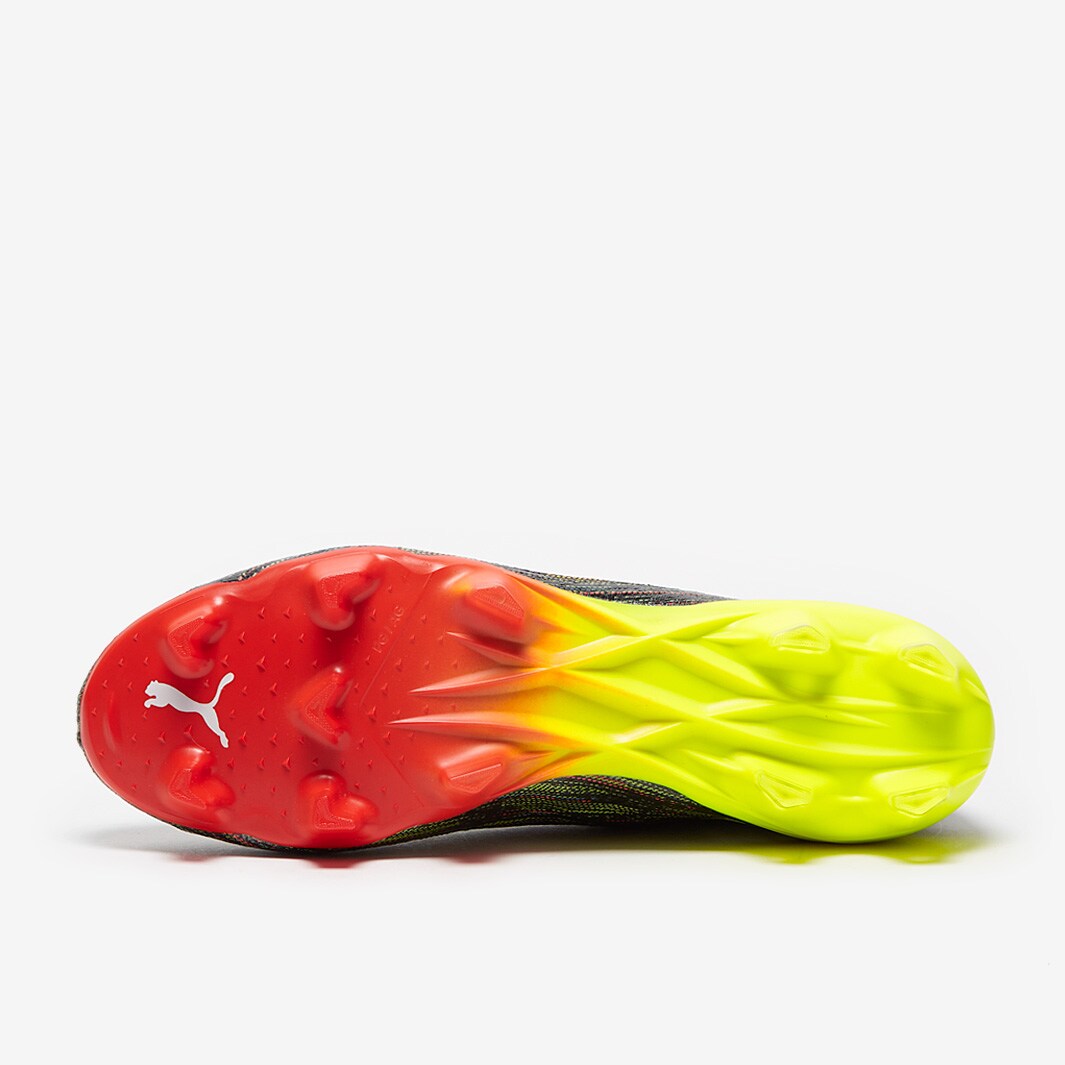 Puma Ultra 1.2 FG/AG - Black/White/Yellow - Firm Ground