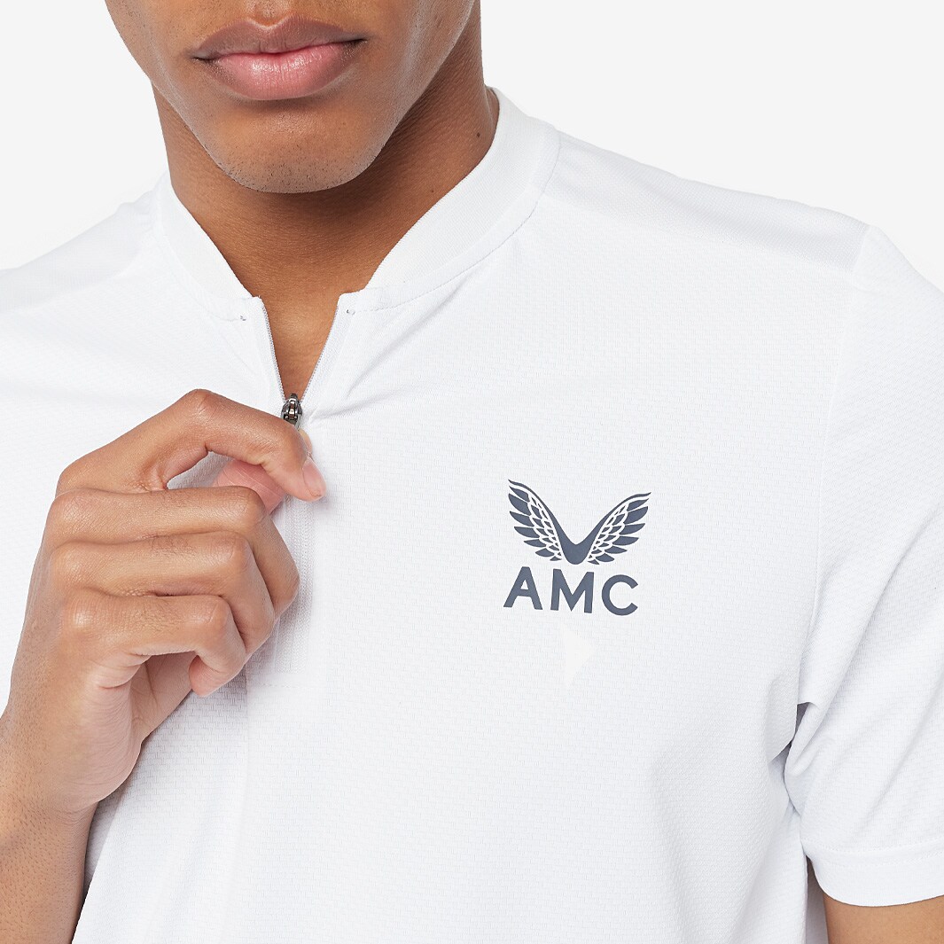 Andy Murray Castore Performance Polo White Mens Clothing Pro