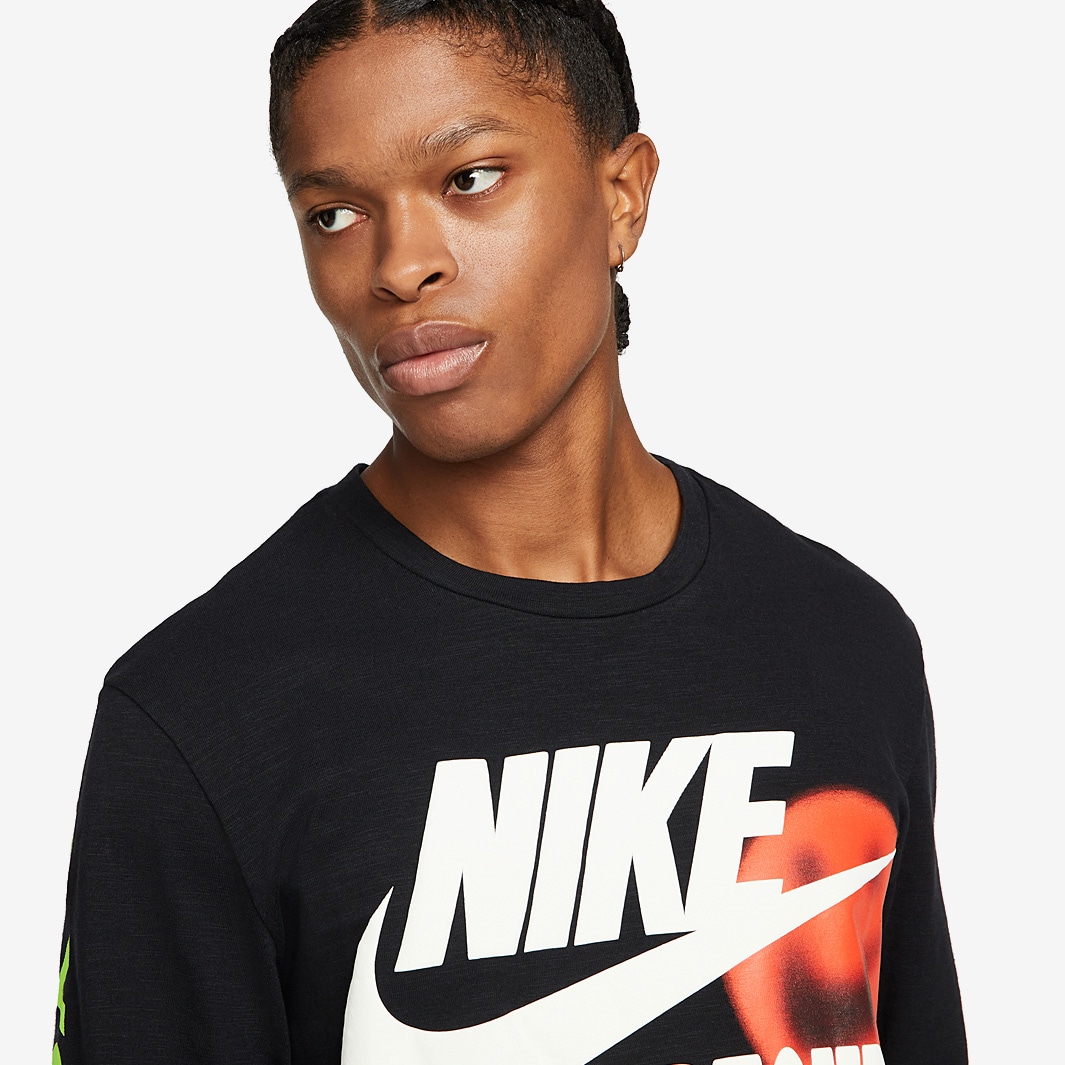 Nike Sportswear Top World Tour LS - Black - Tops - Mens Clothing