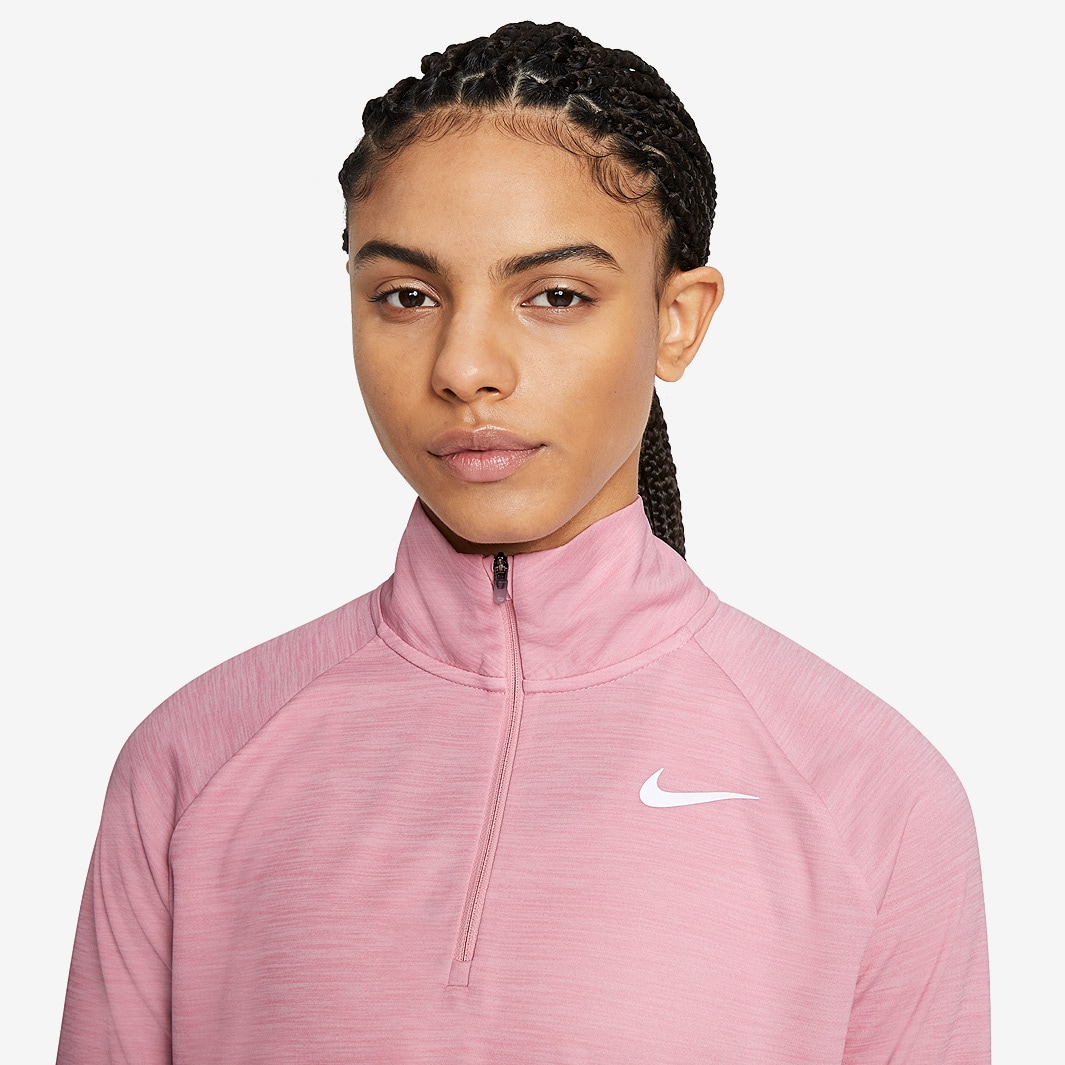 women's nike pink half zip