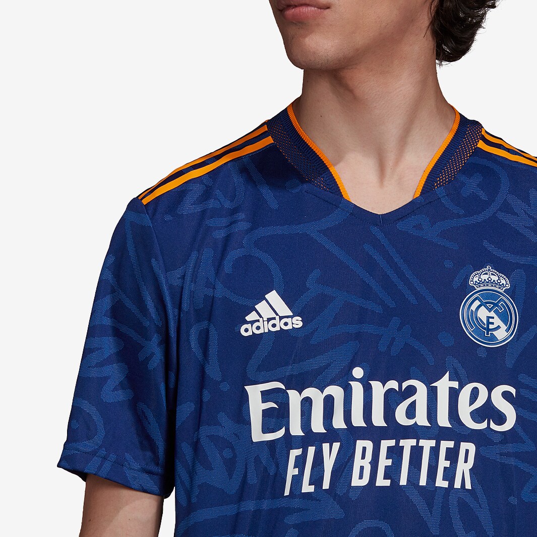 adidas Real Madrid 21/22 Authentic Away Shirt Victory Blue
