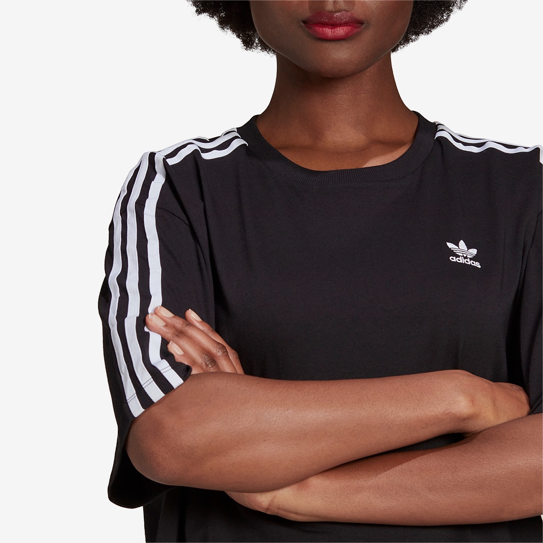 Adidas Originals Womens Oversized Tee Black Tops Womens Clothing 7138