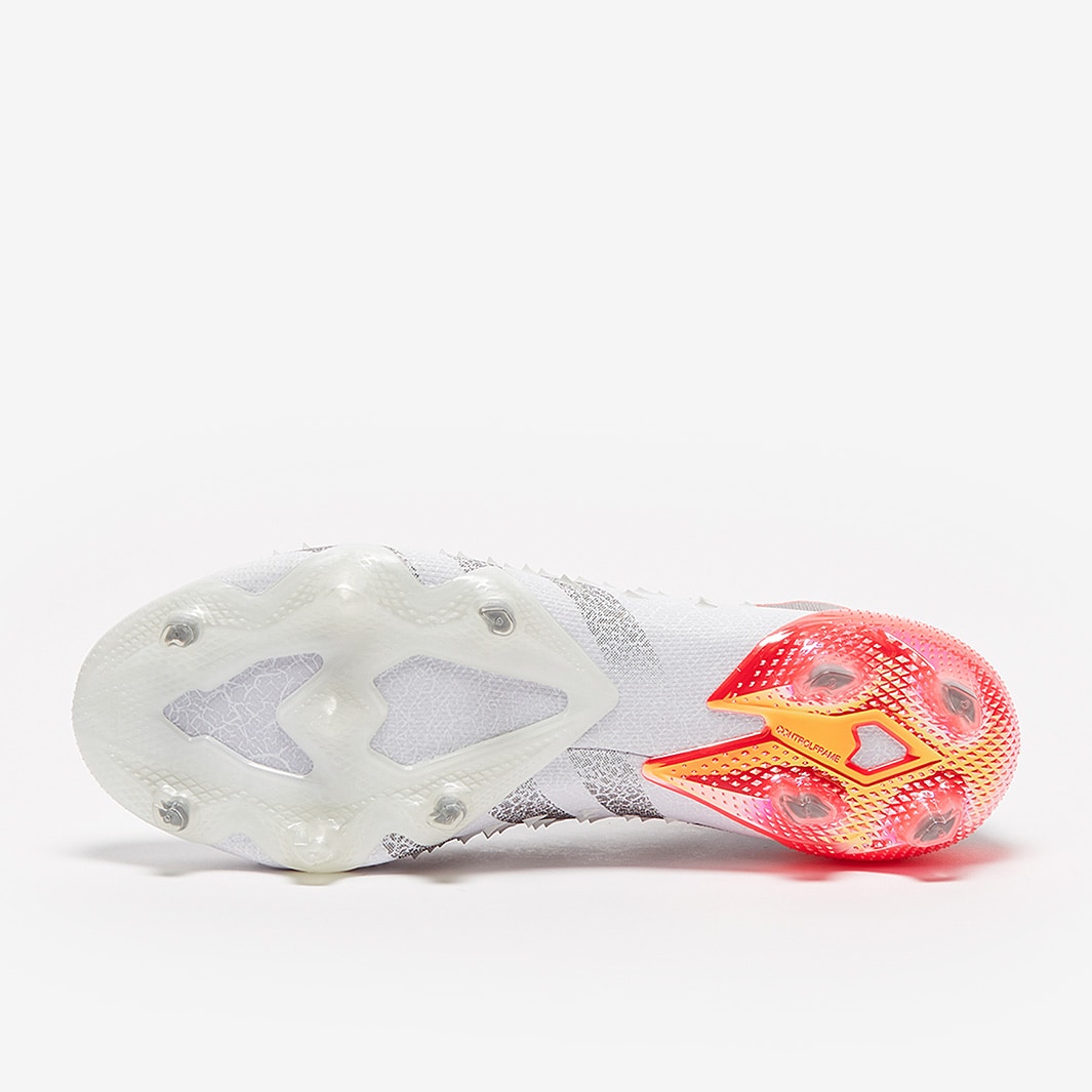 adidas Predator Freak+ FG - White/Iron Metallic/Solar Red