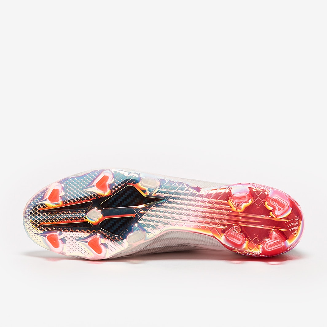 adidas X Speedflow+ FG - White/Iron Metallic/Solar Red