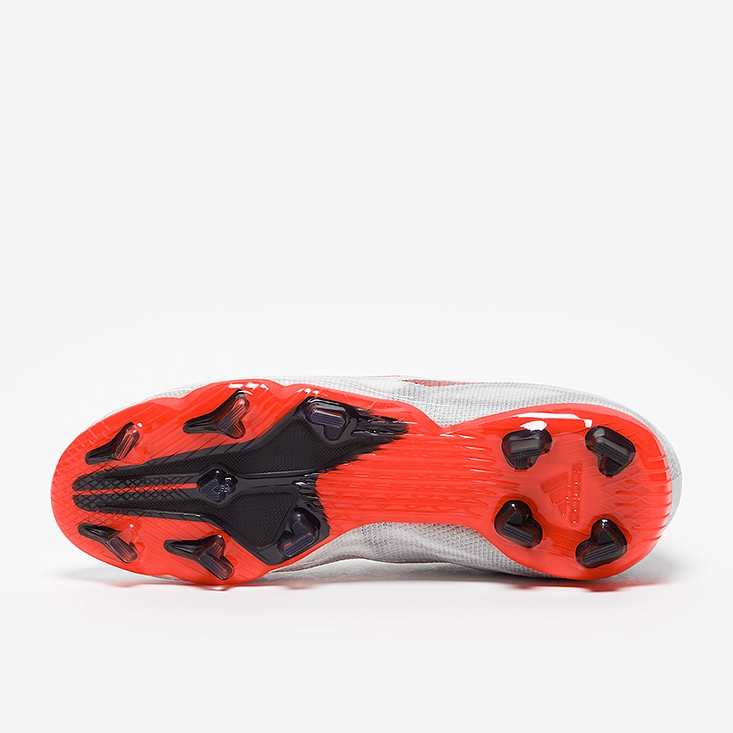 adidas Kids X Speedflow+ FG - White/Iron Metallic/Solar Red