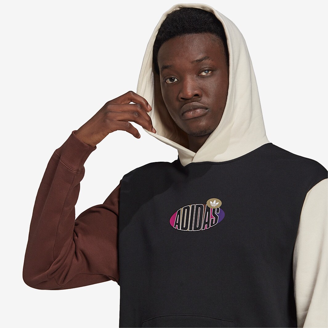 adidas Originals Trefoil Hoodie Black/Wonder White/Auburn Tops