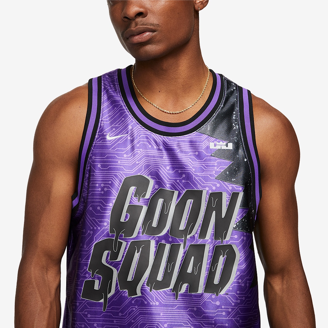 Space Jam 2 x Nike LeBron Goon Squad Dri-Fit Jersey - Hyper Grape/Wolf ...