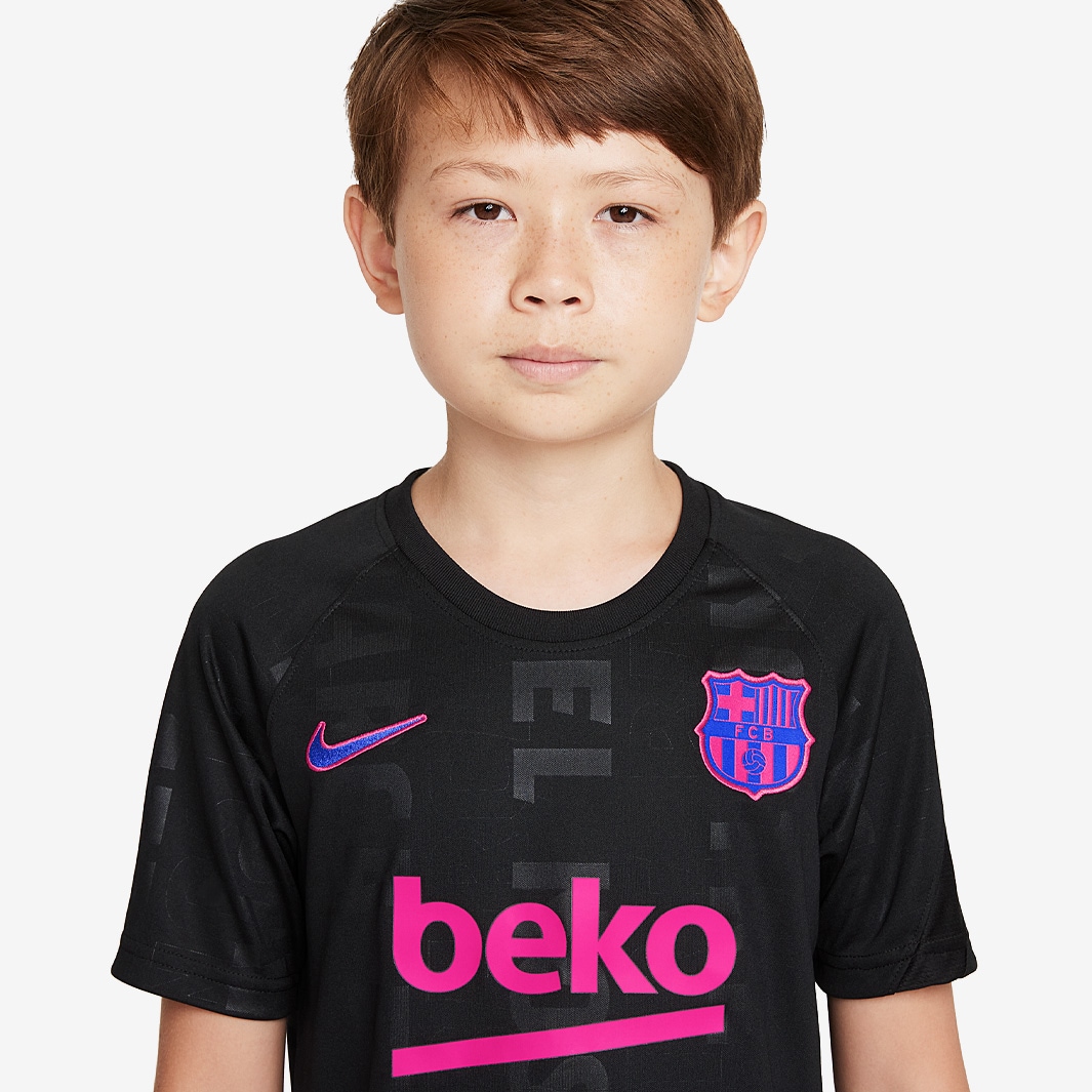 Nike FC Barcelona 21/22 Kinder Dri-FIT Pre-Match Top - Schwarz ...
