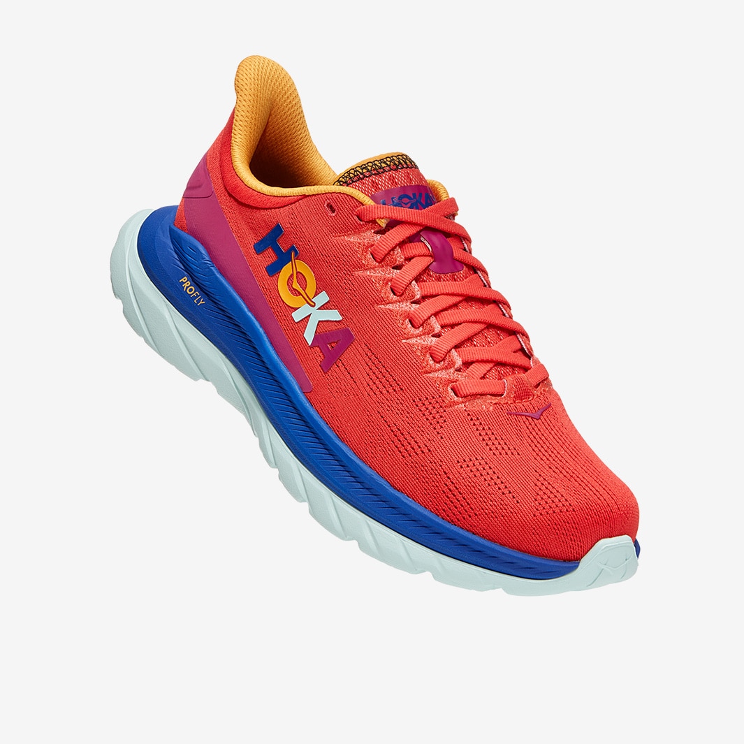 Hoka Womens Mach 4 Fiesta/Bluing Womens Shoes