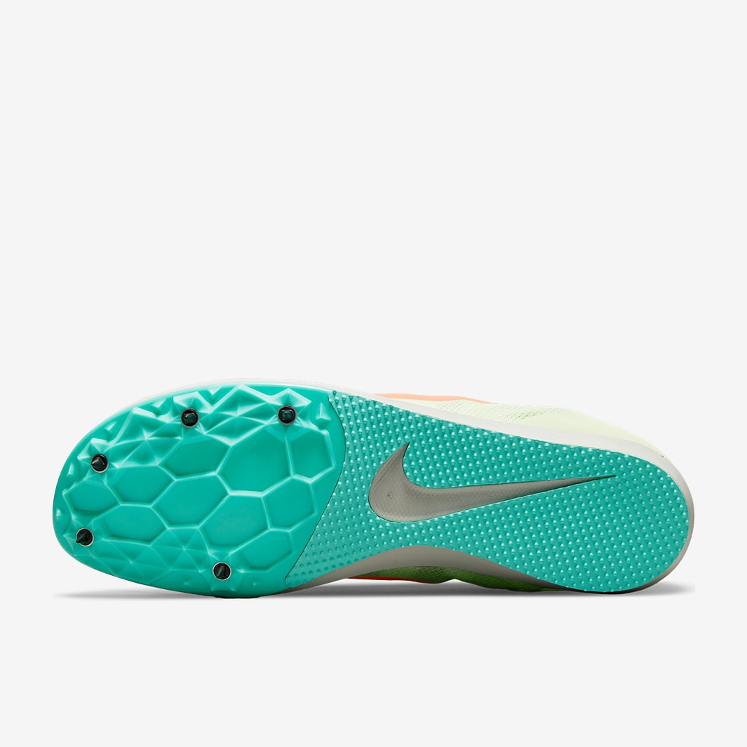 Nike Zoom Rival D 10 - Barely Volt/Hyper Orange-Dynamic Turq - Mens Shoes
