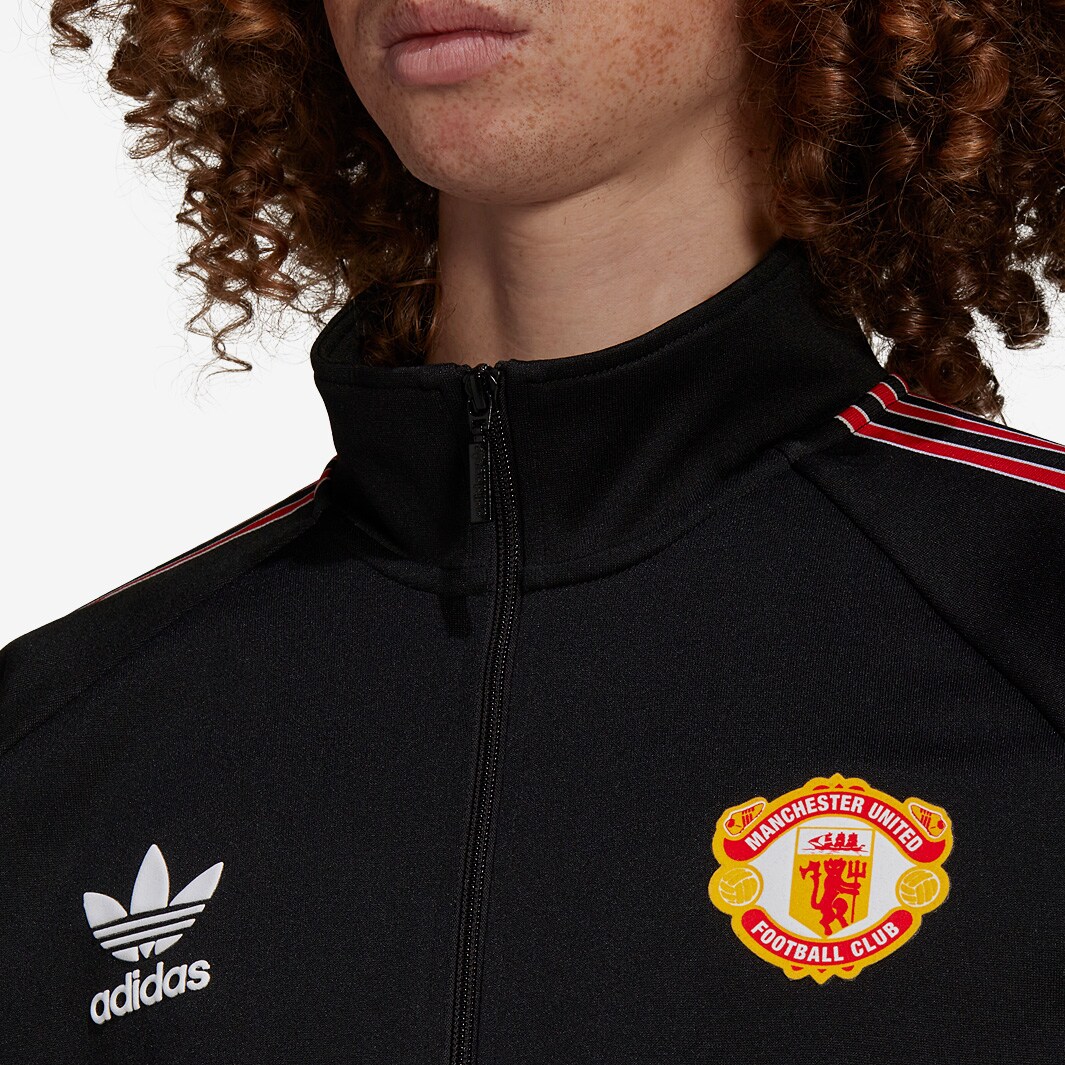 Adidas Originals Manchester United Track Top - Black - Mens Replica ...