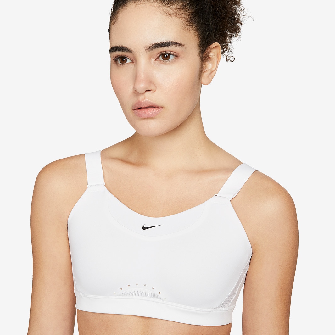 Nike Womens Alpha Dri-FIT Sports Bra - White/White/Stone Mauve