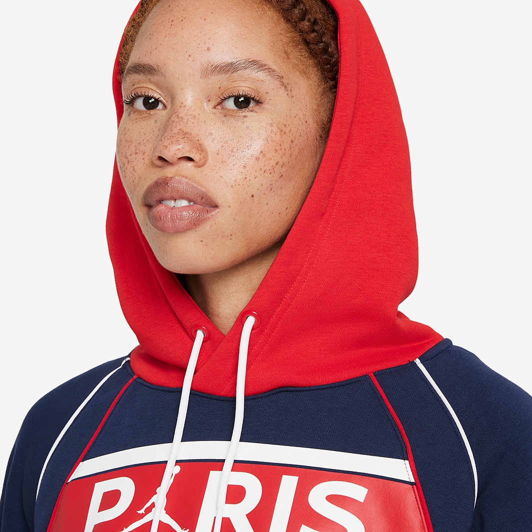 Nike Paris Saint-Germain Womens Fleece Hoodie - Midnight Navy ...