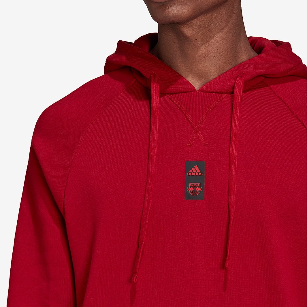 adidas New York Red Bulls 2022 Travel Hoodie Team Victory Red