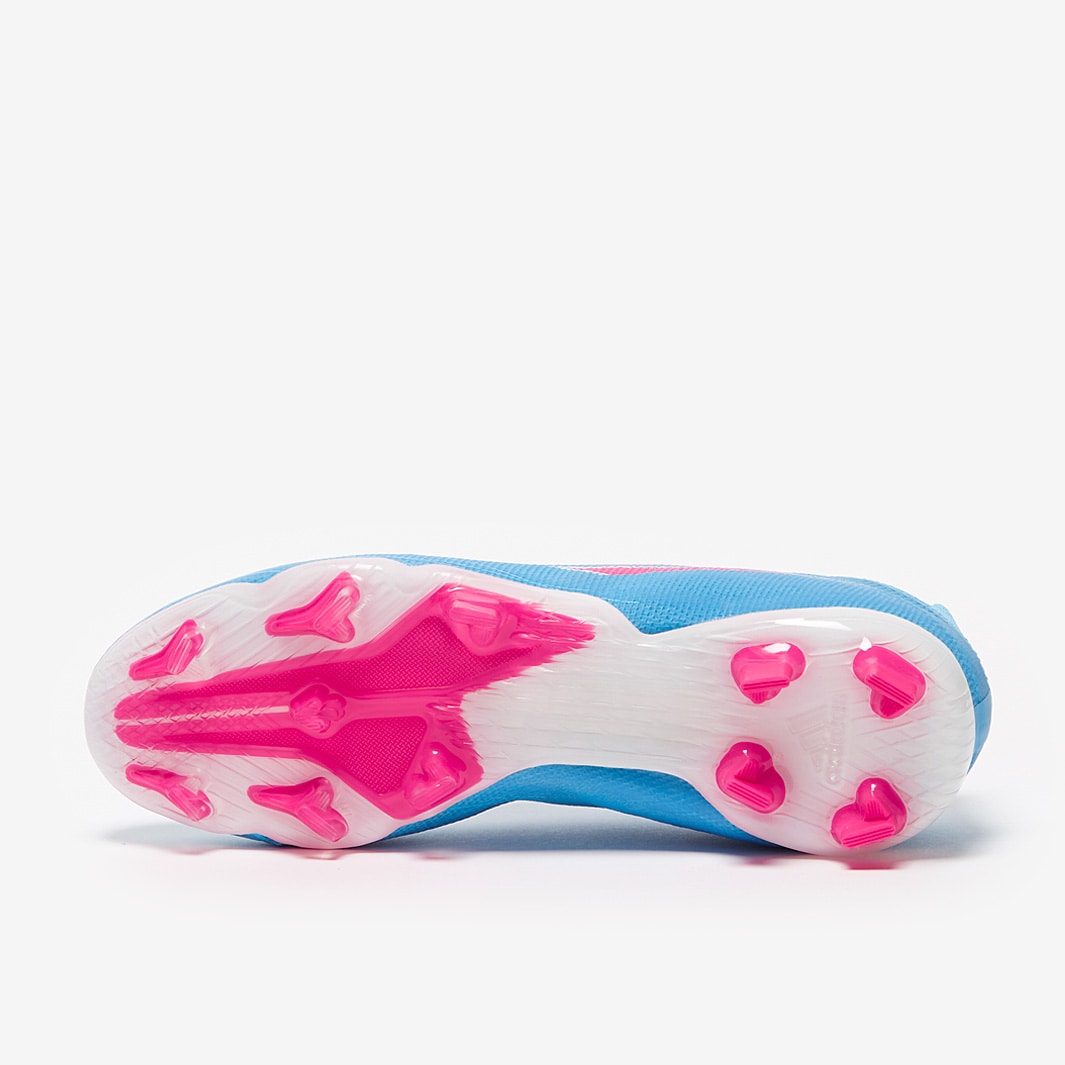 adidas Kids X Speedflow+ FG - Sky Rush/Team Shock Pink/White